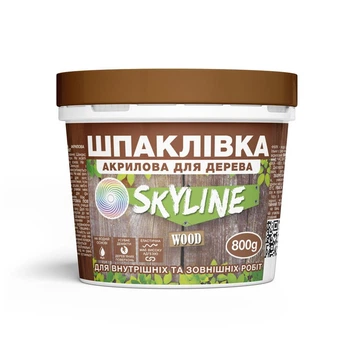 Шпаклівка для дерева готова до застосування акрилова SkyLine Wood Сосна 800 г
