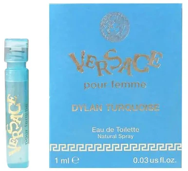 Пробник туалетна вода для жінок Versace Dylan Turquoise 1 мл (8011003861705)