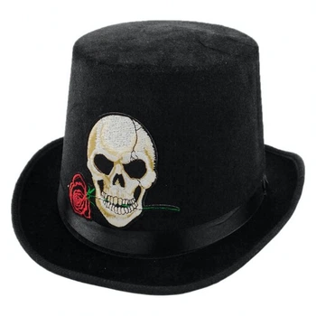 Капелюх Череп з трояндою SETA Decor 19-917