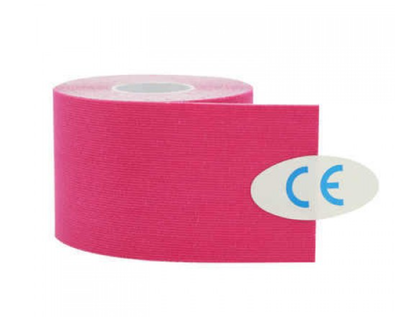 Кінезіо тейп у рулоні 5см х 5м (Kinesio tape) еластичний пластир Рожевий (KG-530)