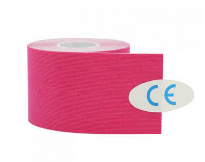 Кінезіо тейп у рулоні 5см х 5м (Kinesio tape) еластичний пластир Рожевий (KG-530)