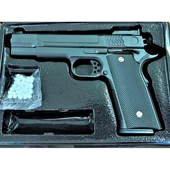 Страйкбольный пистолет "Браунинг Browning HP" Galaxy G20 металл черный
