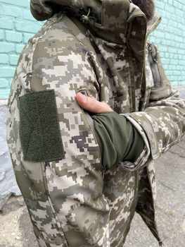Військова куртка тактична утеплена Софт Шелл Піксель (Єврозима) 52-54(XL-XXL)
