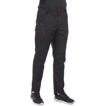 Качественные мужские тактические штаны брюки с карманами для города военные летние ZEPMA Черные (5709) 2XL