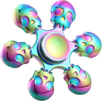 Спиннер TOTO Metal Skull Carousel Rainbow