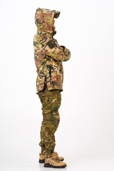Військова тактична куртка SoftShell SQUAD ЗСУ Камуфляж мультикам 46 розмір