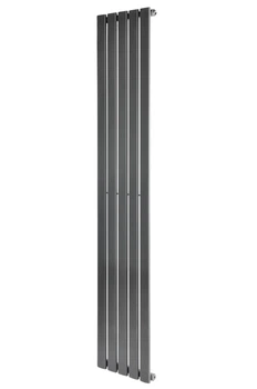 Дизайнерский вертикальный радиатор отопления ARTTIDESIGN Livorno 5/1800/340/50 серый матовый LV.5.180.34.5.G