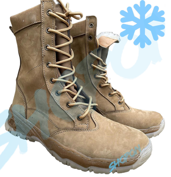 Берцы зимние ботинки тактические мужские, черевики тактичні чоловічі берці зимові, натуральна шкіра, размер 44, Bounce ar. MO-TH-1444, цвет койот
