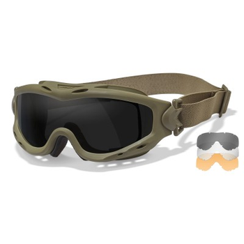 Тактичні окуляри Wiley X SPEAR Dual Grey/Orange/Transparent Lenses (SP293DLT)