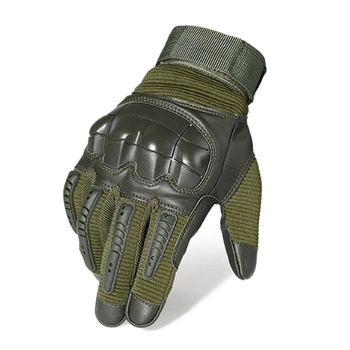 Перчатки тактические Primo Profi полнопалые, сенсорные, размер L - Army Green