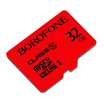 Карта Памяти Borofone MicroSDHC 32gb 10 Class Красный