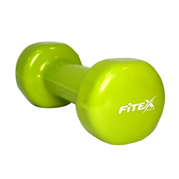 Гантель виниловая Fitex 2 кг Салатова (MD2015-2V)