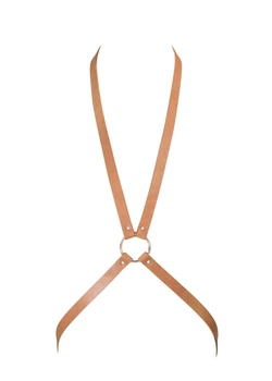 Портупея з екошкіри Bijoux Indiscrets MAZE - 8 Harness Коричнева One size