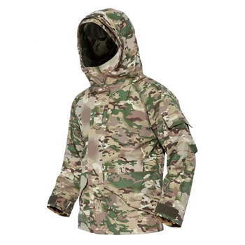 Куртка тактическая зимняя с флисовой подкладкой мультикам L
