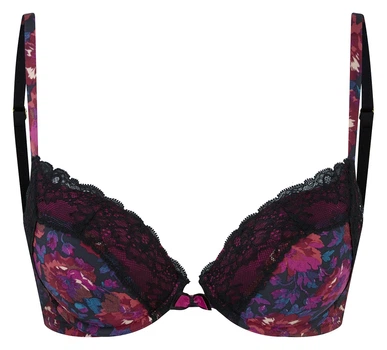 Бюстгальтер Gossard Vintage Bloom 14801 преміум push-up гладка з мереживом формована 80C Floral Print (5053014550431)