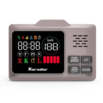 Антирадар сигнатурный с 2.4" дисплеем GPS радар-детектор с озвучкой Karadar PRO-980 Signature (100908)