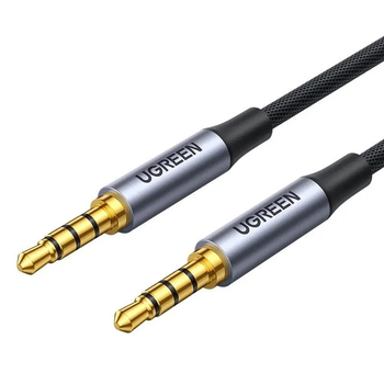 Кабель аудио UGREEN 4 pin TRRS 3.5 mm Hi-Fi профессиональный AUX 2M Black (AV183)