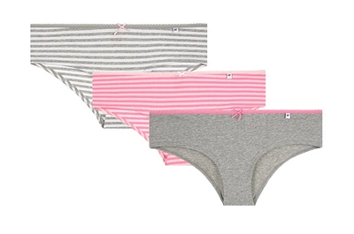 Набір жіночих трусиків Pretty Polly Alice ES005C(3 шт) м’яка бавовняна білизна щоденний комфорт L Pink Feeder Stripe (5053014447403)