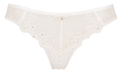 Трусики Gossard Femme Fatale 8853 стрінги з вишивкою паєтками та стразами L Ivory (5053014111724)