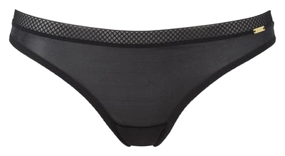 Трусики Gossard Glossies 6276 стрінги з Великобританії з ультрасучасного матеріалу XS Black (5010185944346)