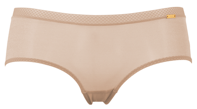 Трусики Gossard Glossies 6274 шорти м'який прозорий матеріал еластичний пояс L Nude (5010185944254)