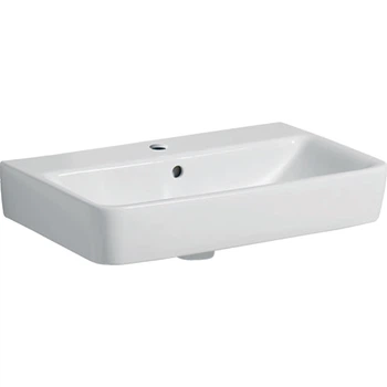 Умивальник підвісний GEBERIT Selnova Compact 600x370x170мм прямокутний білий 501.511.00.7
