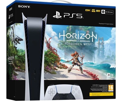 Sony PlayStation 5 White 825Gb Digital Edition + Horizon Forbidden