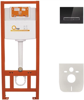 Инсталляция для подвесного унитаза QTAP Nest ST с кнопкой смыва QT0133M425V1107GB