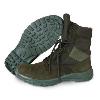 Зимние тактические ботинки (берцы) BlackBay высокие зеленые на шнурках (N-3-GREEN) | 44 (29.5см)