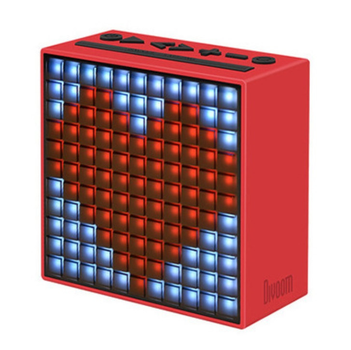 Портативная Bluetooth колонка DIVOOM TimeBox с пиксельными дисплеем 5W Красный (SUN5389)