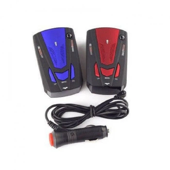 Антирадар светодиодный с дисплеем GRB 16 Band V7 Радар детектор Blue/Red