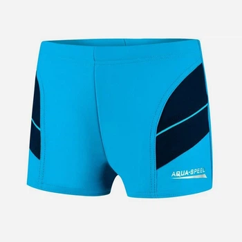 Детские плавки-шорты Aqua Speed Andy 349-24 116 см Голубой/Темно-Синий (5908217655943)