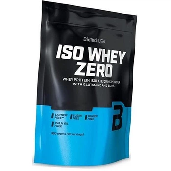 Изолят Протеин для похудения Iso Whey Zero BioTech (USA) 500г Черный бисквит (29084003)