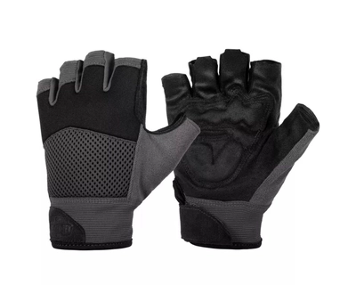 Перчатки беспалые Helikon Half Finger MK2 регулируемые запястья M Серый с черным