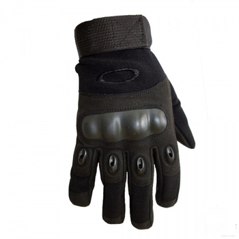 Тактические перчатки полнопалые Oakley черные размер M (11718)