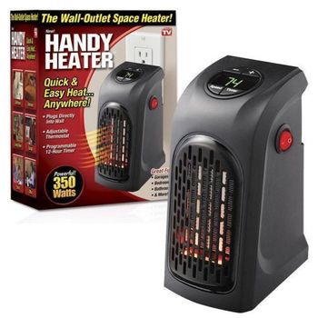 Портативний тепловентилятор керамічний електрообігрівач Handy Heater з Регулюванням температури та Таймером