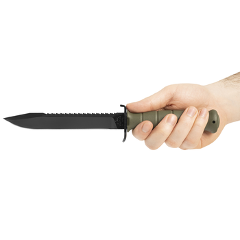 Нож с Пилой Glock FM81 Олива (12183)