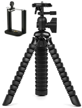 Гибкий штатив / трипод для телефона с держателем, камеры, GoPro Alitek Flexible H19 Black (A-620760)