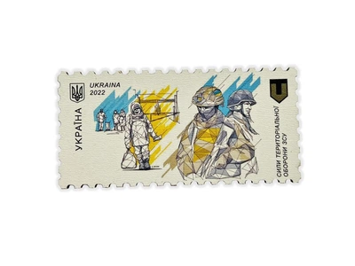 Магніт ЗСУ Сили територіальної оборони мдф 42*81 мм (113231)