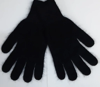 Рукавички жіночі теплі вовна ангора Malisa accessories 09396 One Size чорний
