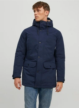 Парку Jack & Jones JJWINNER PARKA NO FUR S Темно-синій 12218773-Navy Blazer