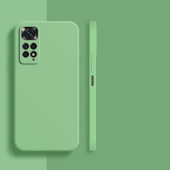 Силиконовый чехол Soft Touch для Xiaomi Redmi Note 11 Pro Зеленый