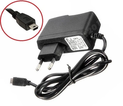 Сетевой адаптер питания зарядка 220V-5V 2A с mini USB выходом для GPS навигаторов и видеорегистраторов с входом Мини ЮСБ