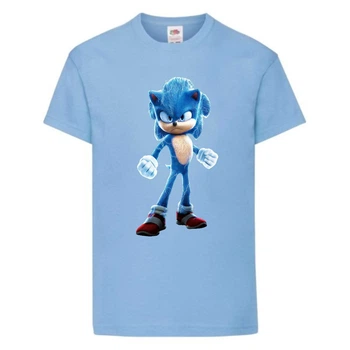 Футболка дитяча Соник іскрить (SONIC) блакитна (snc sbl-05) 164 см