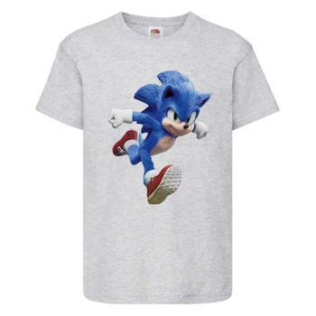 Футболка дитяча Соник біжить (SONIC), сіра (snc gr-01) 104 см