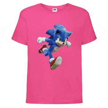 Футболка детская Соник бежит (SONIC) розовая (snc pnc-01) 104 см