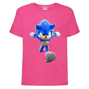 Футболка дитяча Соник малюк біжить (SONIC) рожева (snc pnc-7) 140 см