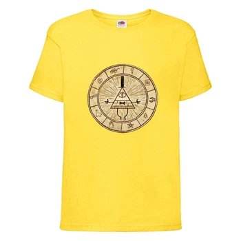 Футболка дитяча Гравити Фолз Білл шифр (Gravity Falls Bill) жовта (GF yl-1) 164 см