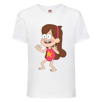 Футболка детская Гравити Фолз Мэйбл в купальнике (Gravity Falls Maybl) белая (GF wh-09) 104 см