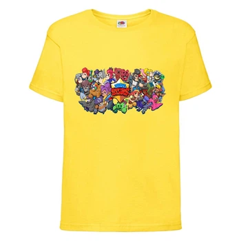 Футболка дитяча Бравл Старс Всі Герої 2 (Brawl All Stars Hero 2) жовта (BS yel-4) 128 см